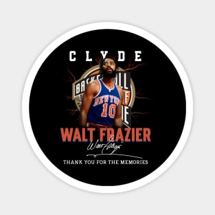 Walt Frazier The Clyde Basketball Legend Signature Vintage Retro 80s 90s Bootleg Rap Style Magnet